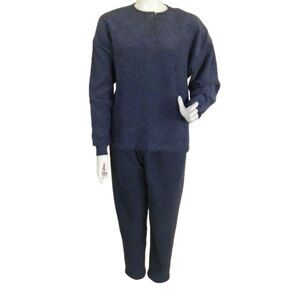 Vintage Workout/Sweat suit, M, Blue Fleecy, 2 pcs, Russell Athletic, Top/Pants